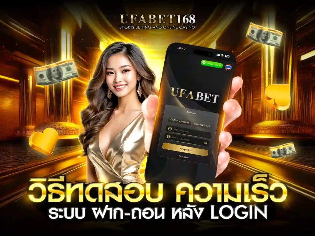วิธี test ความเร็ว ufabet เข้าสู่ระบบฝาก-ถอน หลัง Login